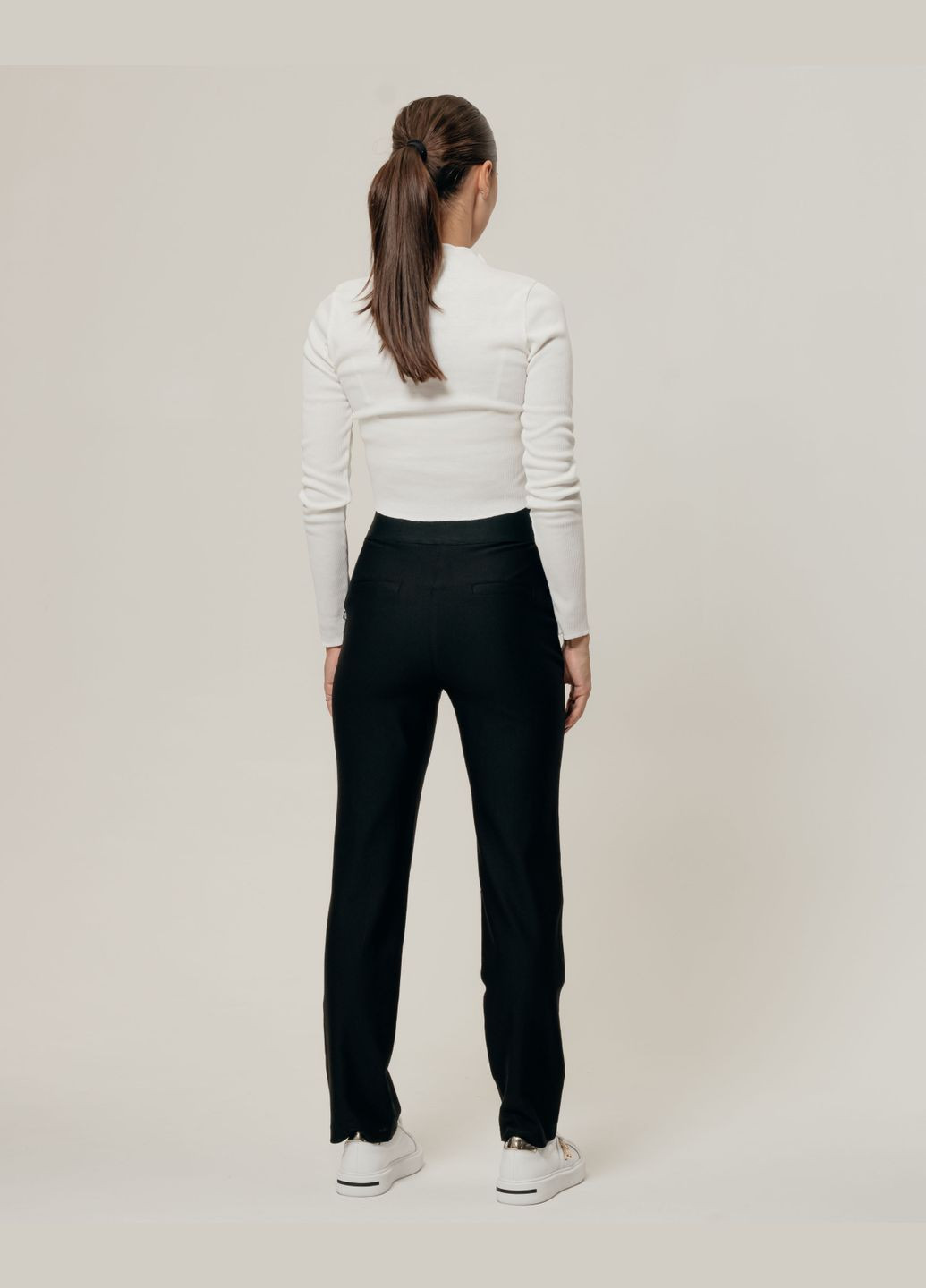 Штани з високою посадкою чорні Galife (305196750)