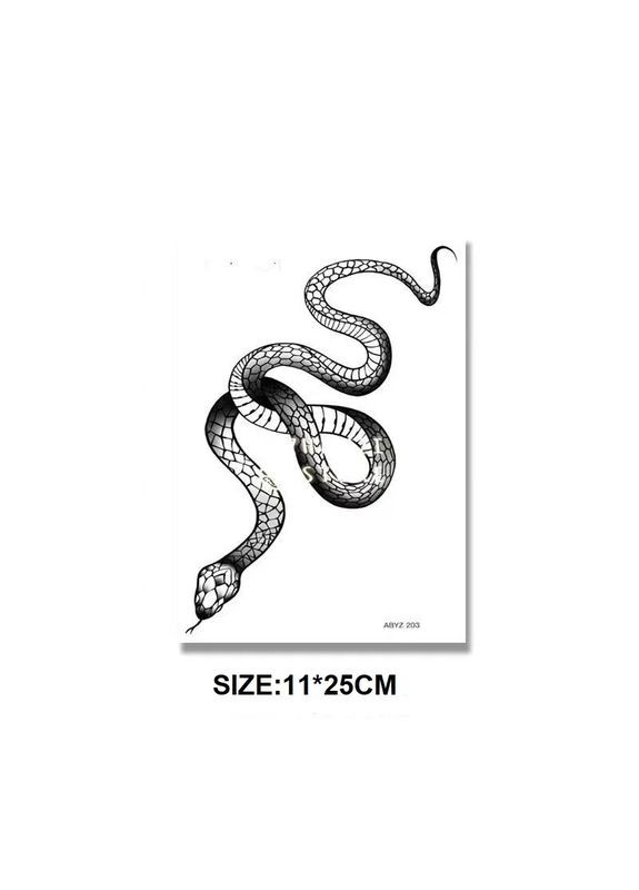 Тимчасове тату Змія 24х10 см tr100 Tattoo (366891000)
