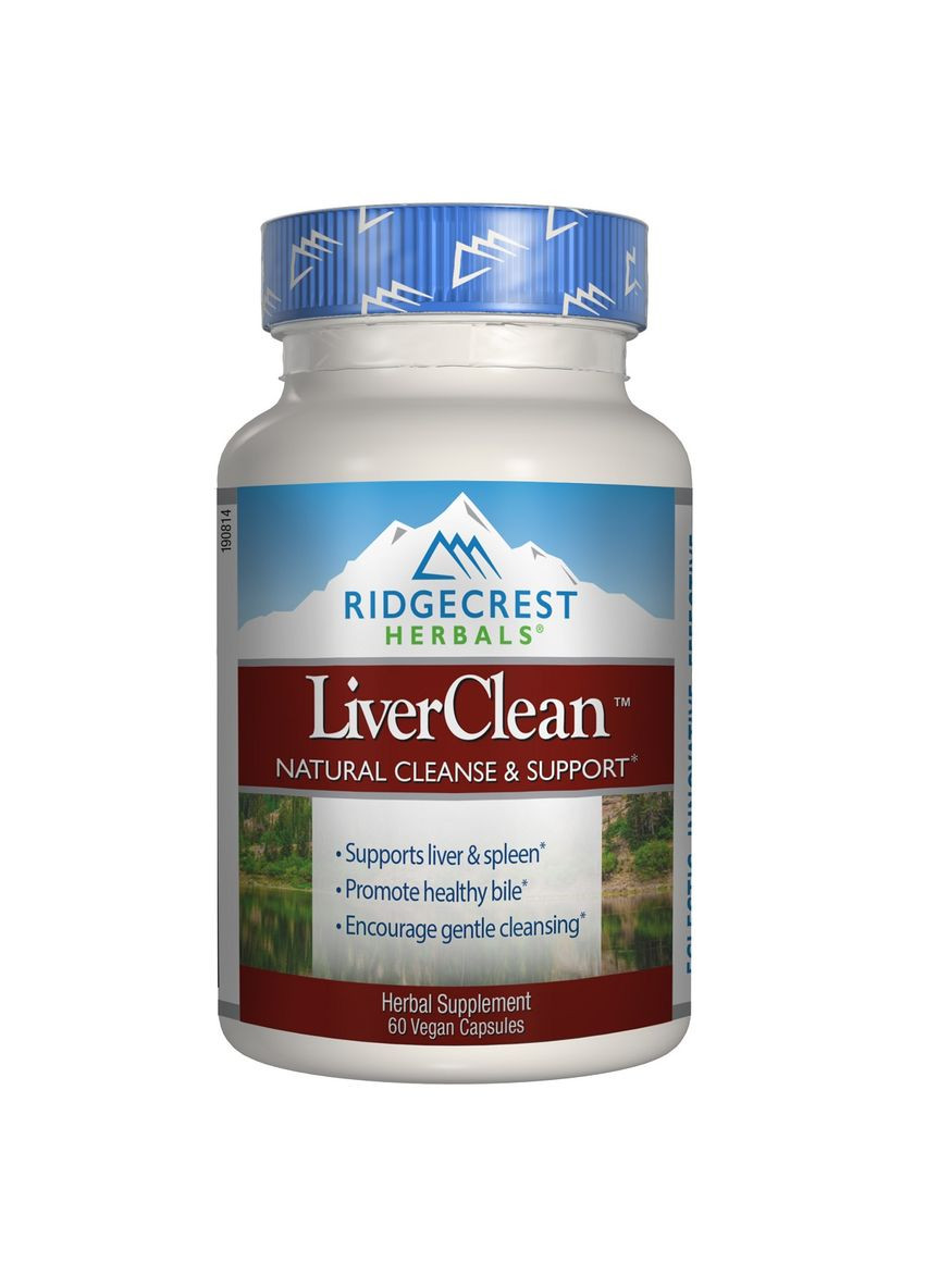 Натуральный Комплекс для Поддержки и Защиты Печени, LiverClean,, 60 вегетарианских капсул Ridgecrest Herbals (326054663)