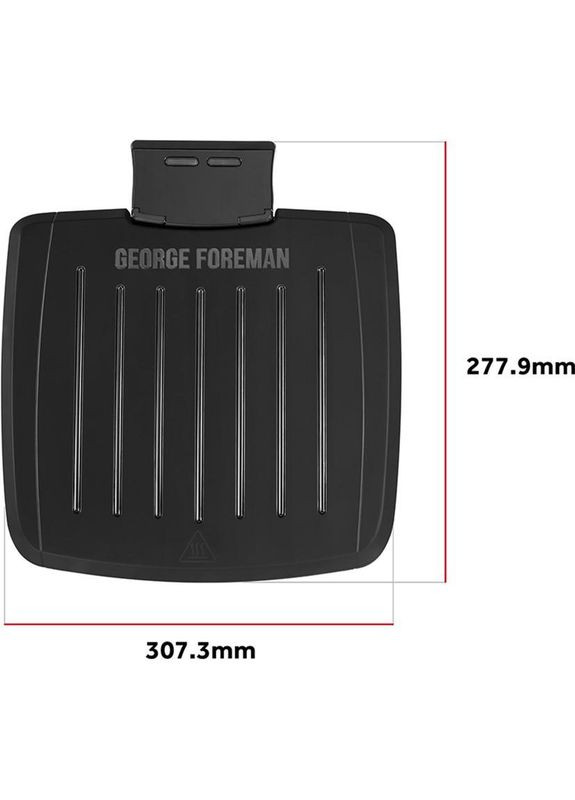 Гриль George Foreman прижимной Immersa Medium, 1300Вт, темп. режимов1, съемные пластины, металл, пластик, черный Russell Hobbs (315004592)