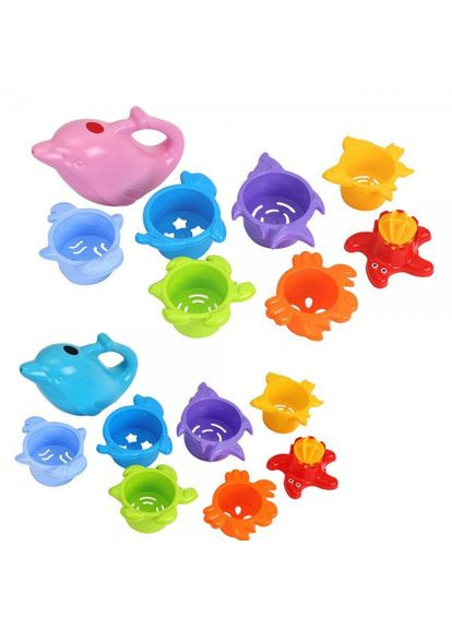 Набор игрушек для ванной Технок Пирамидка T-7396 No Brand (364763822)