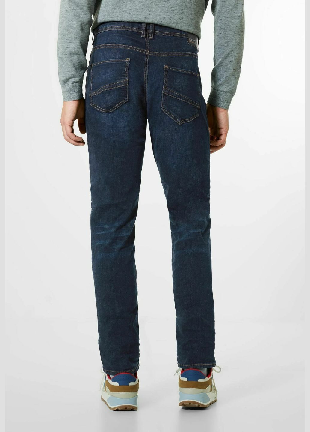 Темно-синие демисезонные джинсы Straight leg jeans 375993 Street One