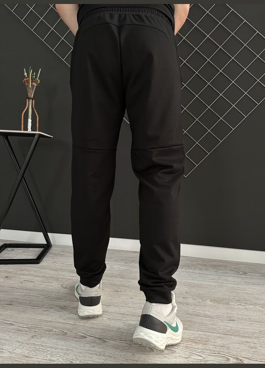 Чорний демісезонний демісезонний спортивний костюм кривий ріг чорний худі + штани (двонитка) Vakko