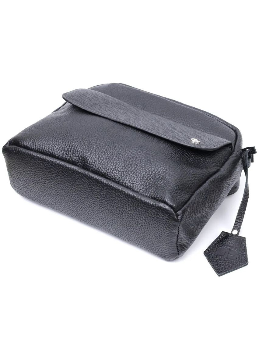 Черная женская сумка-кроссбоди из натуральной кожи 755710 Grande Pelle (303832122)