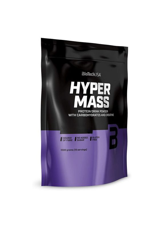 Гейнер Hyper Mass, 1 кг - Полуниця Biotech (322293362)