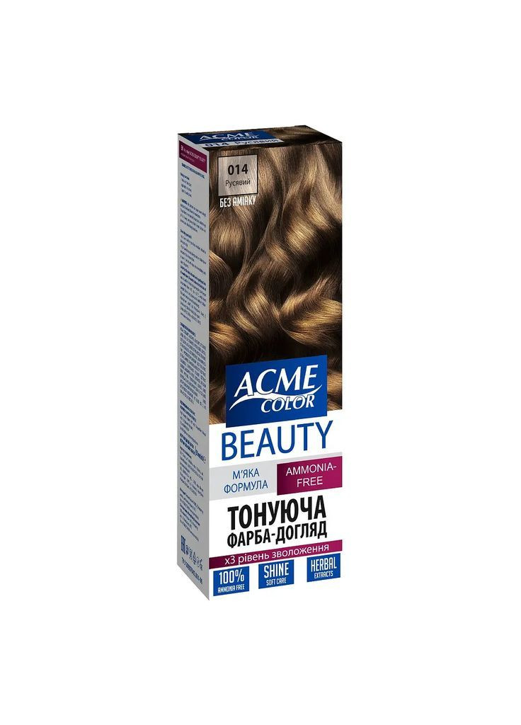 Гель-фарба для волосся Beauty відтінок 14, русявий, 69 г Acme Color 4820000300322 (370499272)