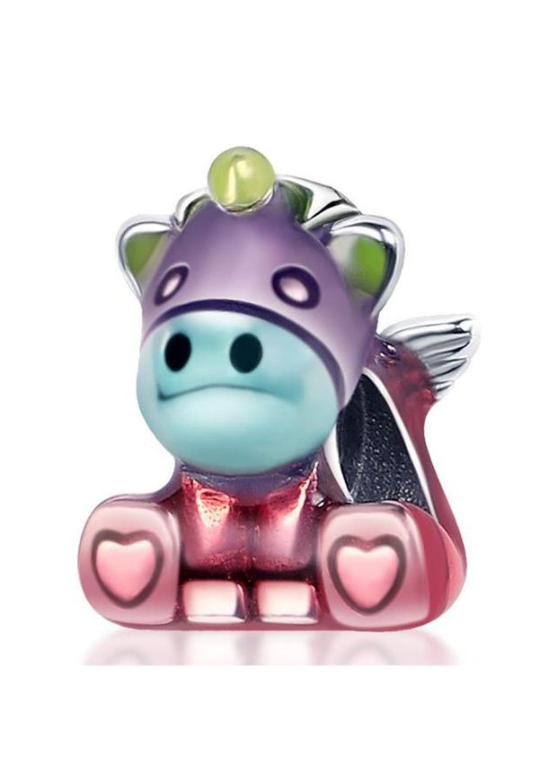 Срібна намистина "Райдужний єдиноріг Бруно" Kabluchka (355347043)