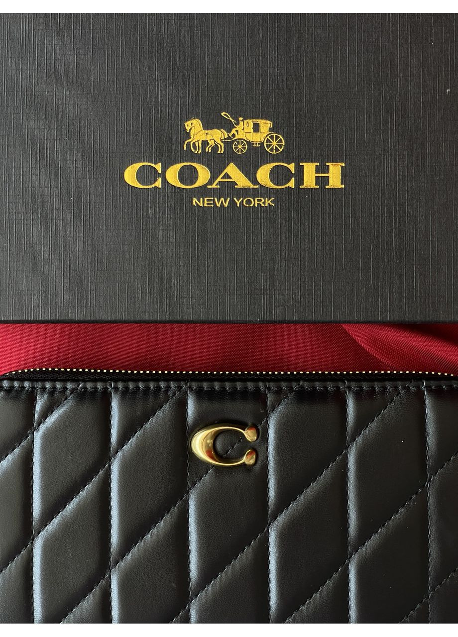 Женский кошелек Quilted Leather Zip Around Long Walle большой No Brand (369935242)