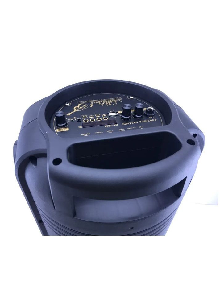 Портативна колонка Bluetooth RX-8228 з Bluetooth FM-радіо мікрофоном для караоке та 8 LED-підсвічуванням 60 Вт No Brand (361851584)