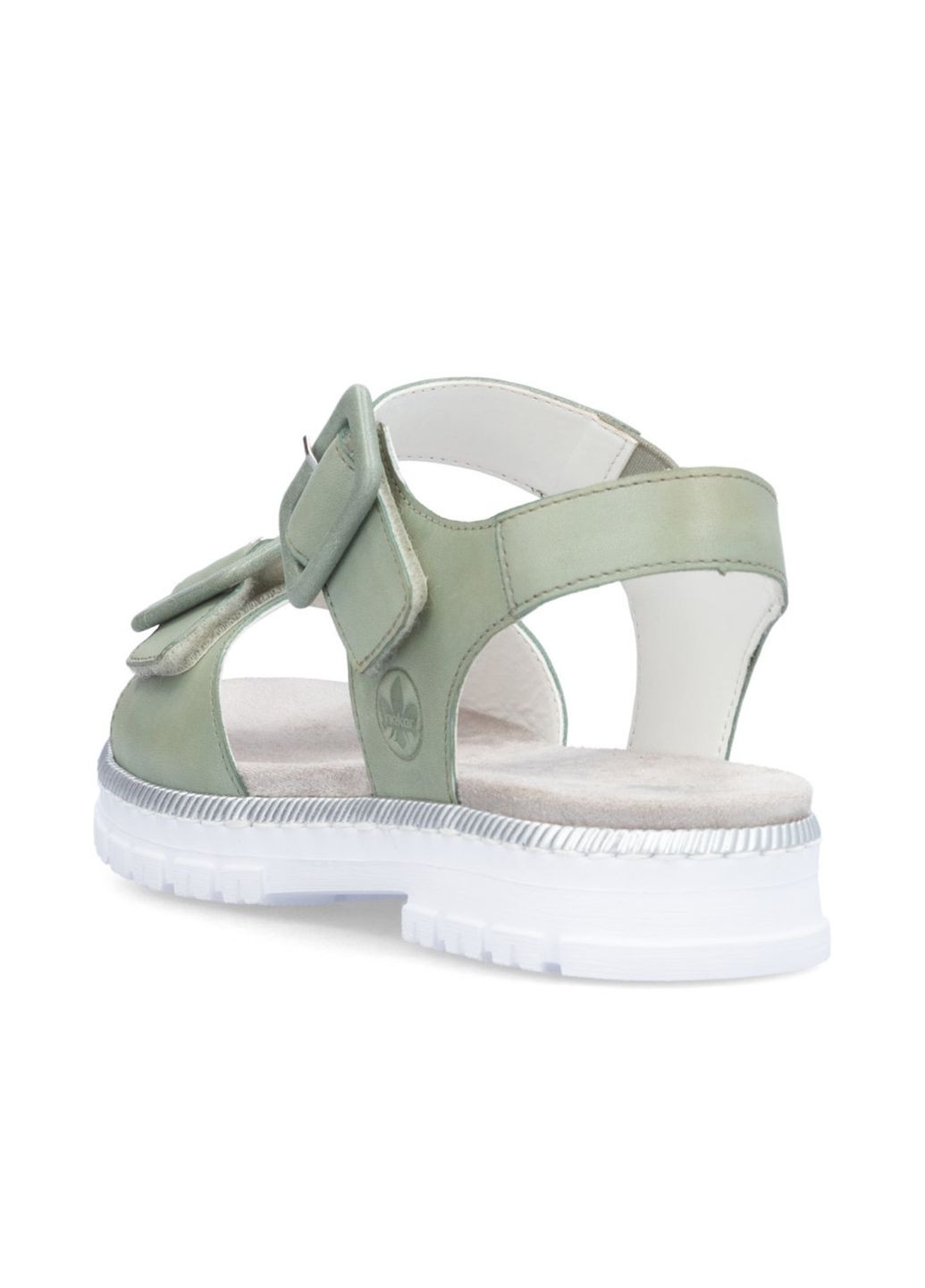 Зеленые босоножки (р) кожа 0-1-1-v-4252-52 Rieker с ремешком