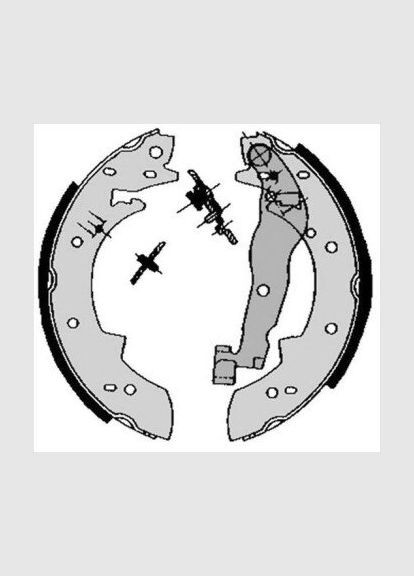 Тормозные колодки барабанные STARLINE (364834287)