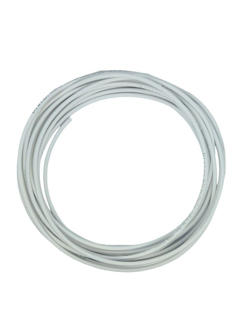 Коаксіальний телевізійний кабель Рітар RT-W100-RG6U-32W жовтий екран 0.90 мм білий 75 Ом 10 м Ritar (370169244)