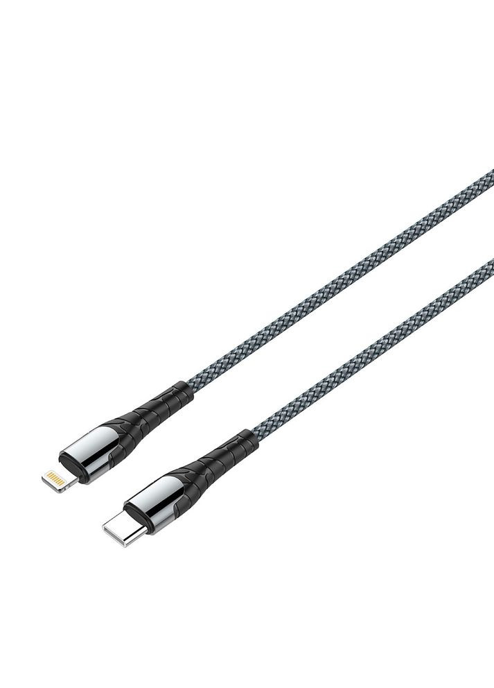 Кабель USB Type-C-Lightning, PD Fast Charging, 3.0А, 2м, Grey Colorway (339081676)
