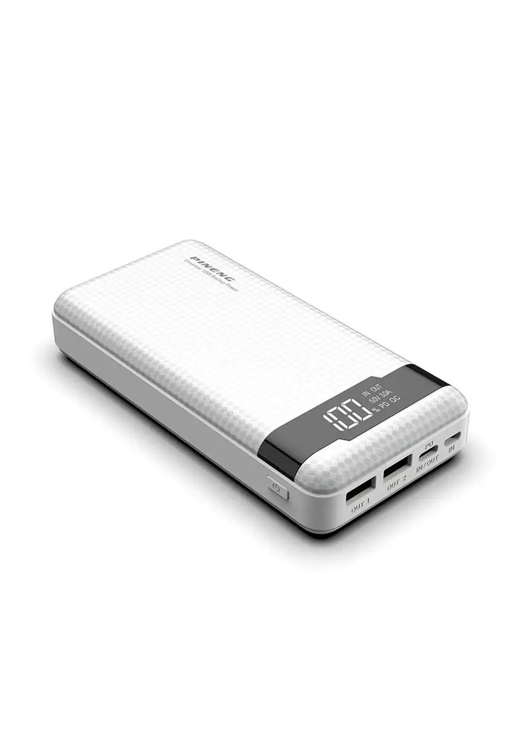 Портативний зовнішній акумулятор PN-861 20000 mAh Power Bank Чорний Pineng (332634122)