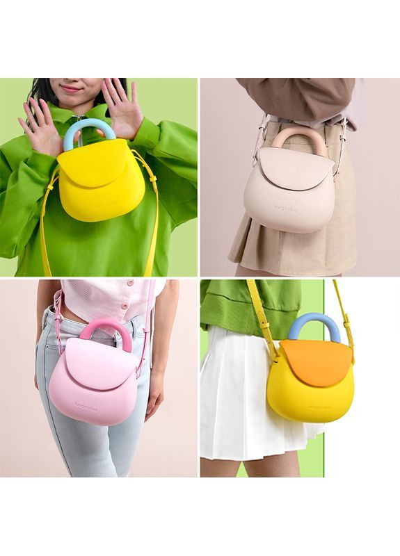 Жіноча сумка-клатч Fungoofun EVA, вологостійка, з ручкою та ремінцем, рожева More (369156987)