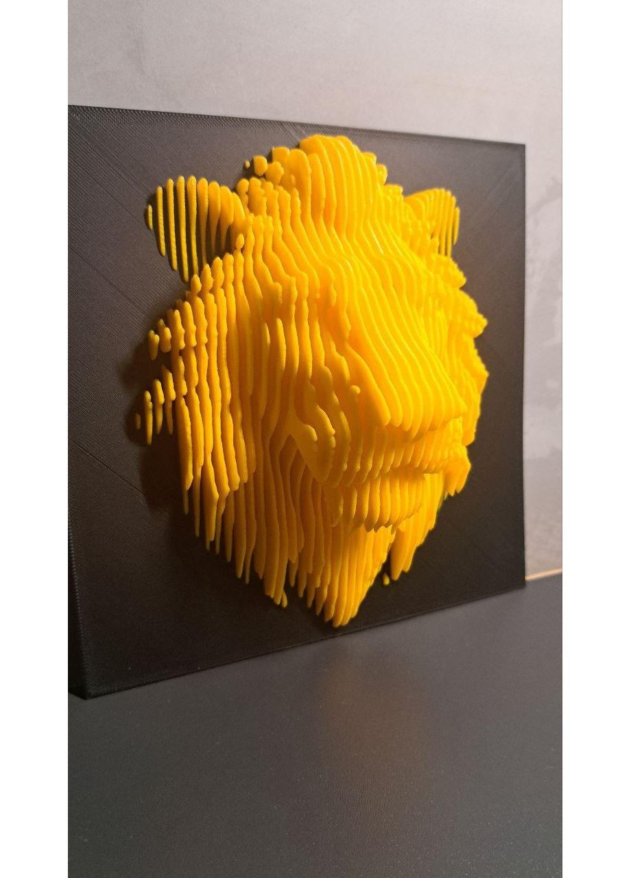 Об'ємна картина "Голова лева" 3D друк No Brand (372125245)