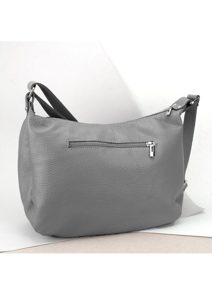 Сумка женская кожаная через плечо 01355 серая Virginia Conti (369368464)