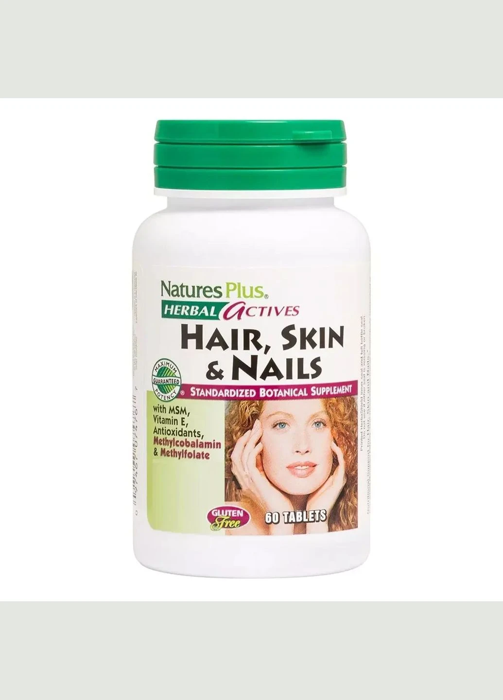 Рослинний Комплекс для Волосся, Шкіри та Нігтів, Herbal Actives, Natures Plus, 60 таблеток Nature's Plus (292007511)