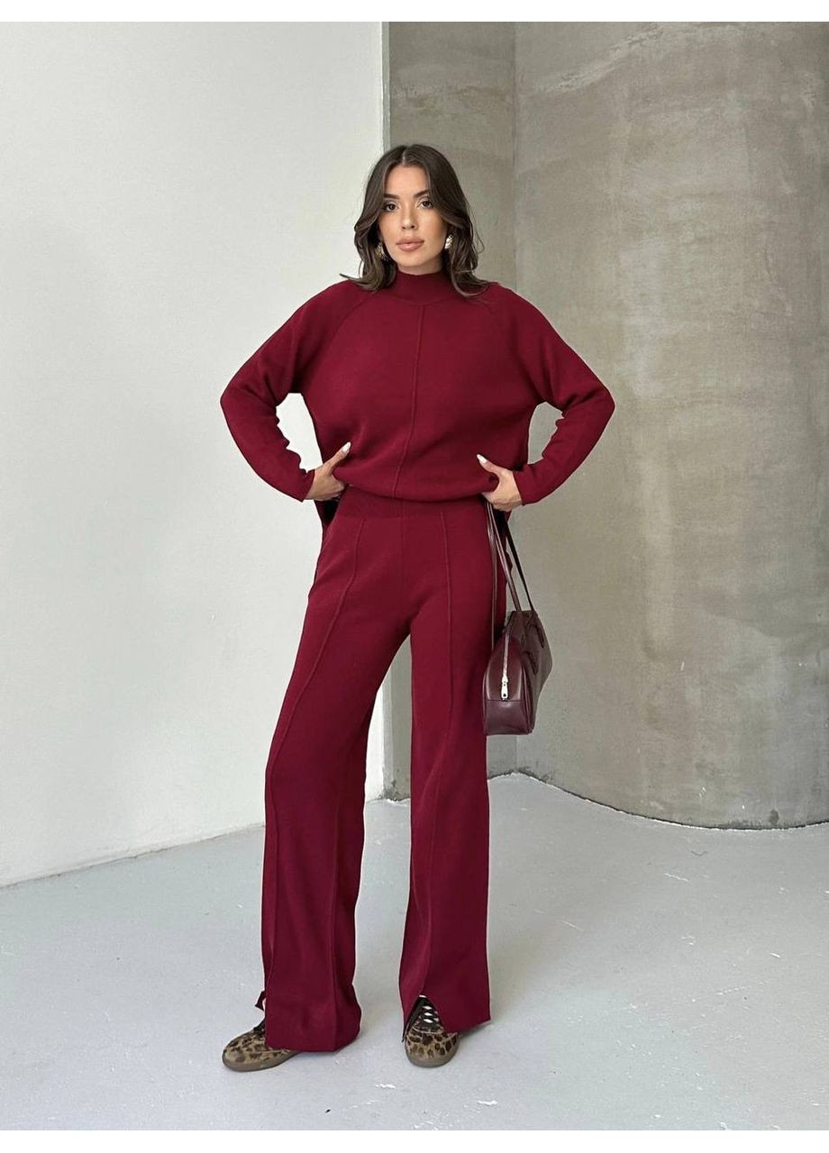 Стильний жіночий брючний костюм із машинної в’язки Туреччина | ЗАМІР В ОПИСІ DK/DL Мода без кордонів (370682771)