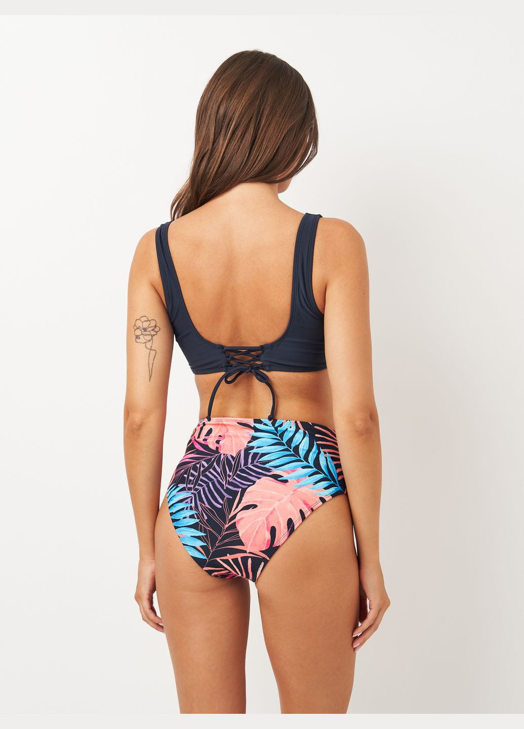 Темно-синій літній купальник CUPSHE