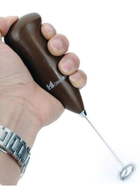 Ручний спінювач для молока HongXin піноутворювач капучинатор Коричневий Clatronic (296925697)