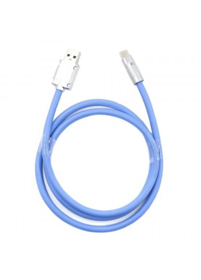 Дата кабель USB 2.0 AM to TypeC 1.0m blue (PLS-TC-NS-BLUE) DENGOS usb 2.0 am to type-c 1.0m blue (268140874)