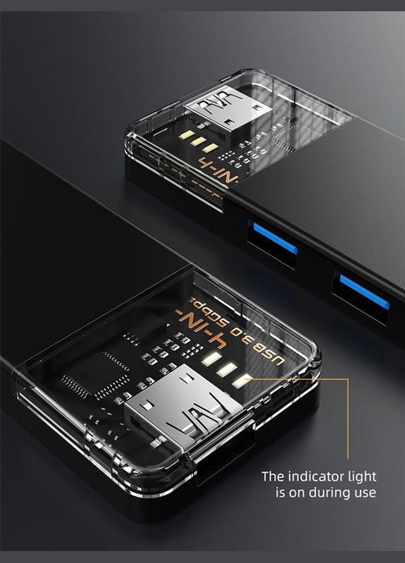 USB-хаб CB02B 4 ports CABLETIME (336958206)