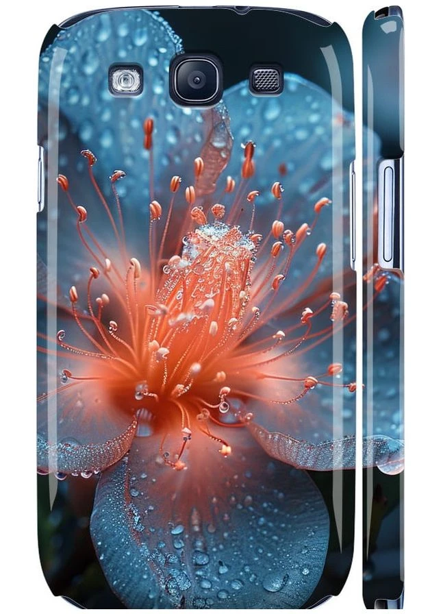3D пластиковый матовый чехол 'Роса на цветке' для Endorphone Samsung Galaxy S3 i9300 (285111509)