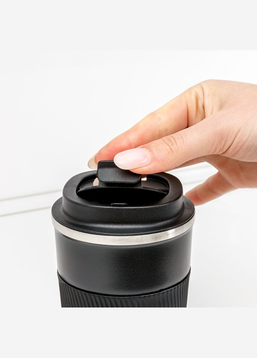 Термокружка MY HOME 380 мл Черная (KP28 S BLACK) MVM (301003338)