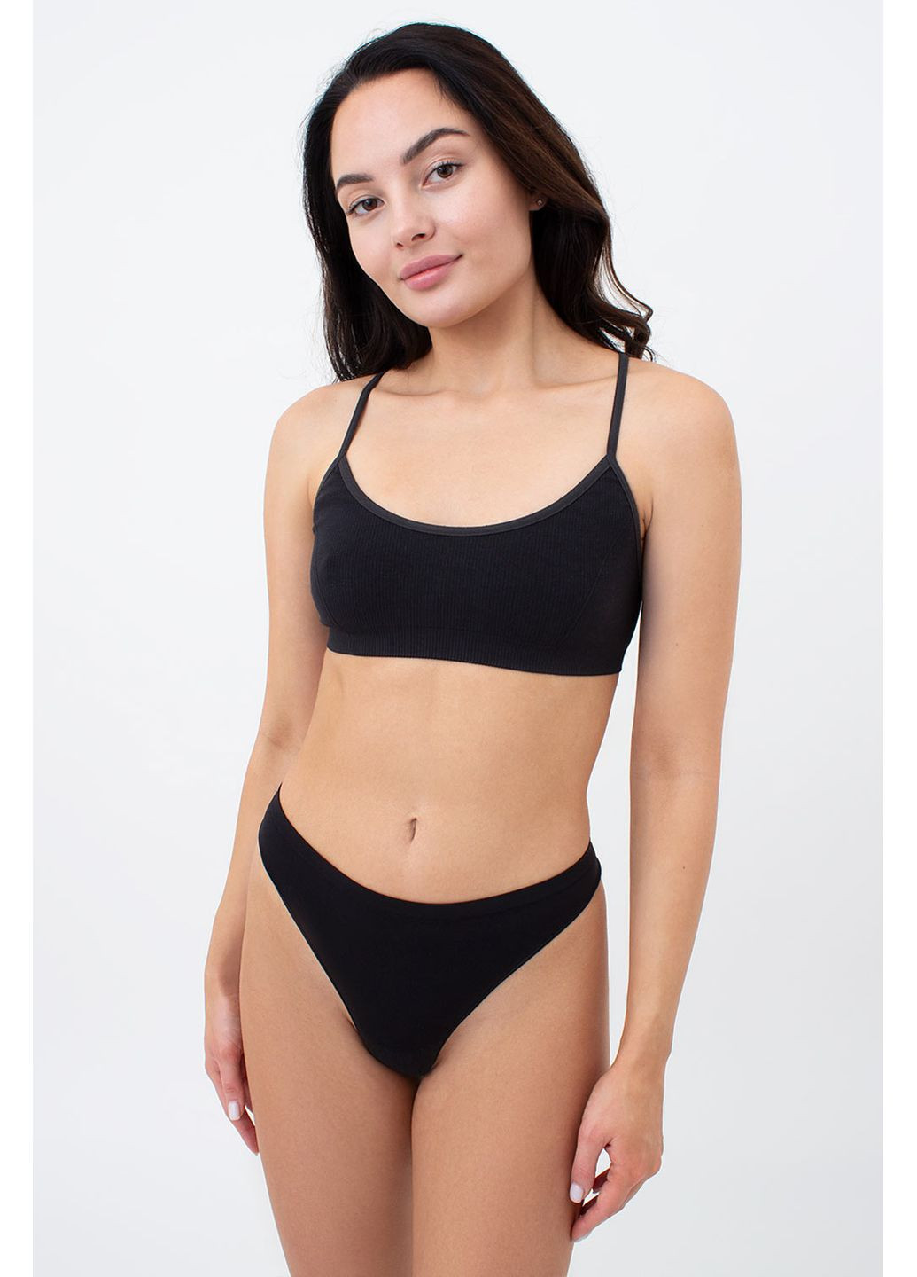 Безшовний топ на тонких бретелях Giulia TOP WITH STRAPS (351854576)