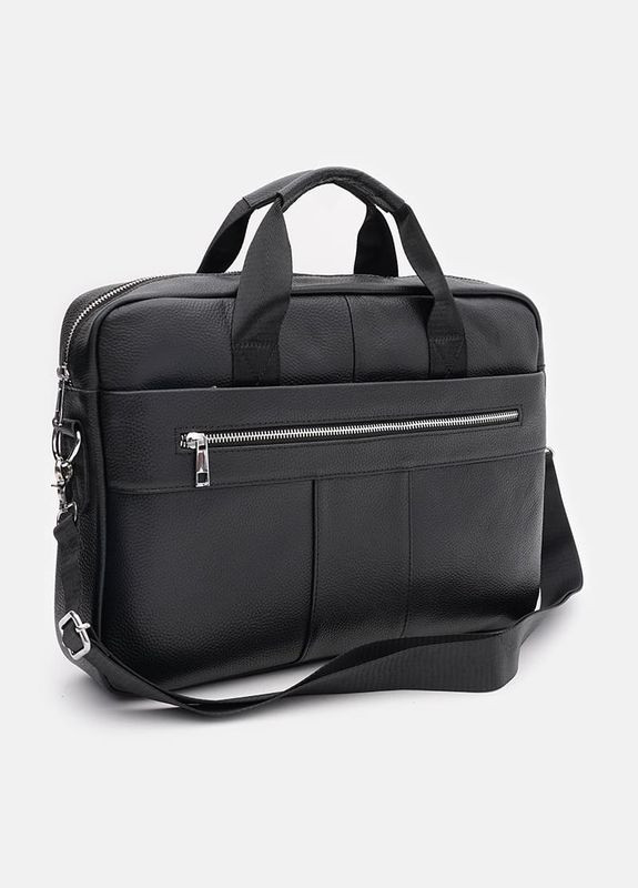 Мужская кожаная сумка - портфель K17068bl-black Keizer (311553045)
