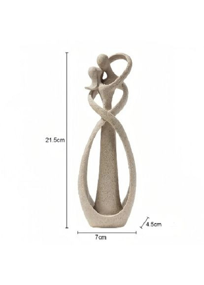 Абстрактна статуетка скульптура статуя зі смоли цілується пара No Brand (278654760)