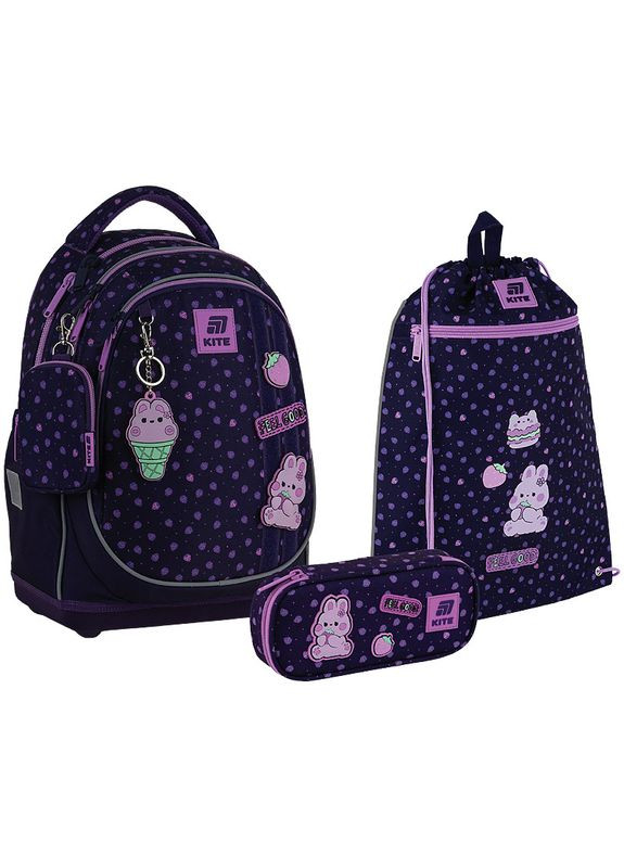Набір рюкзак + пенал + сумка для взуття SET_K25-724S-1 Feel Good Kite (369627648)
