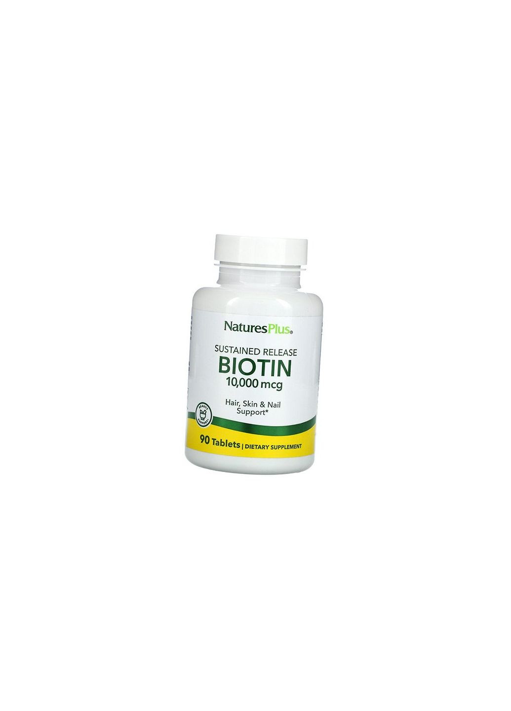 Биотин для волос, кожи и ногтей, Biotin 10000, 90таб (36375168) Nature's Plus (293254200)