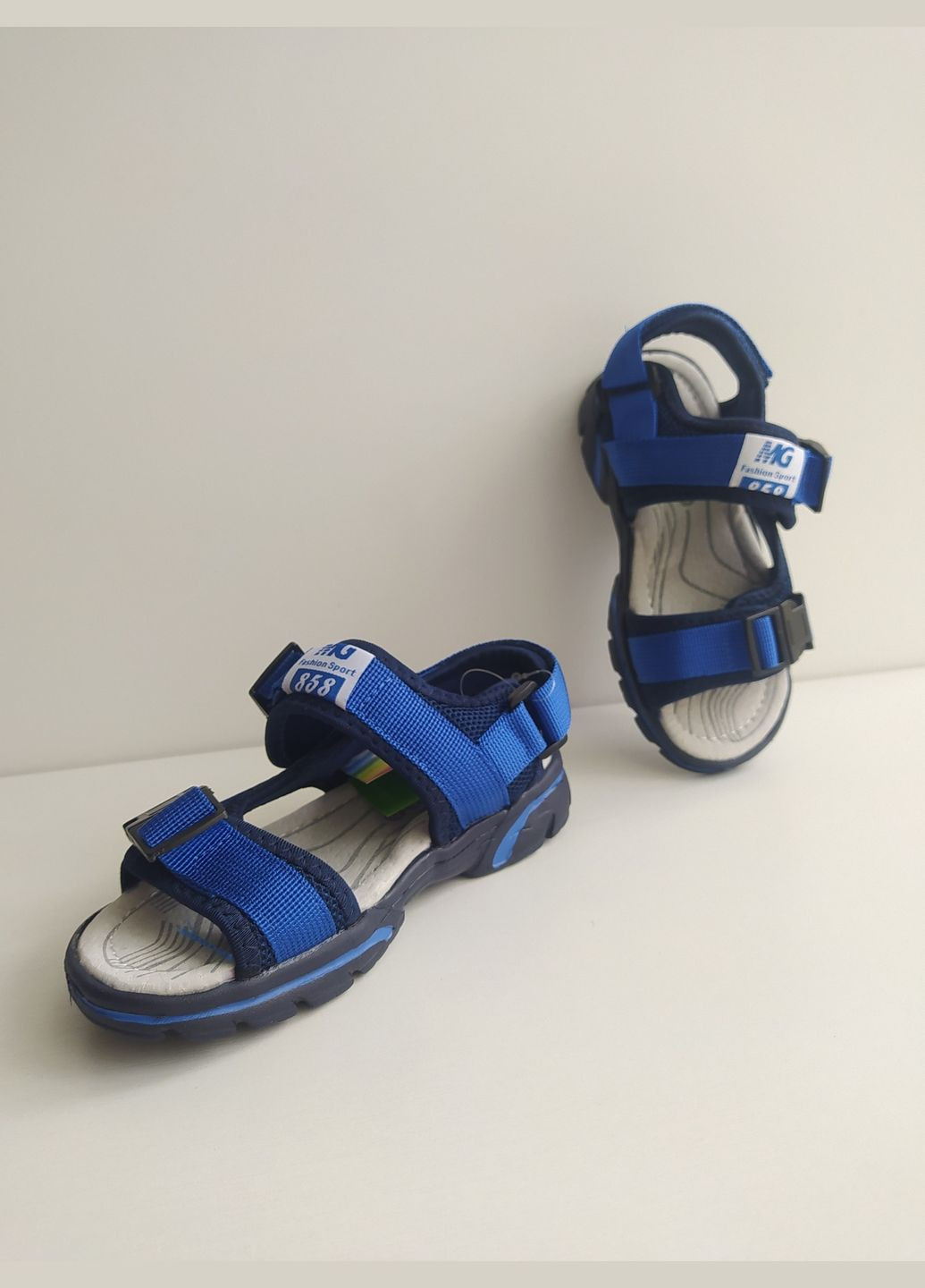 Синие детские сандалии 28 г 18,3 см синий артикул б181 Kimbo-O