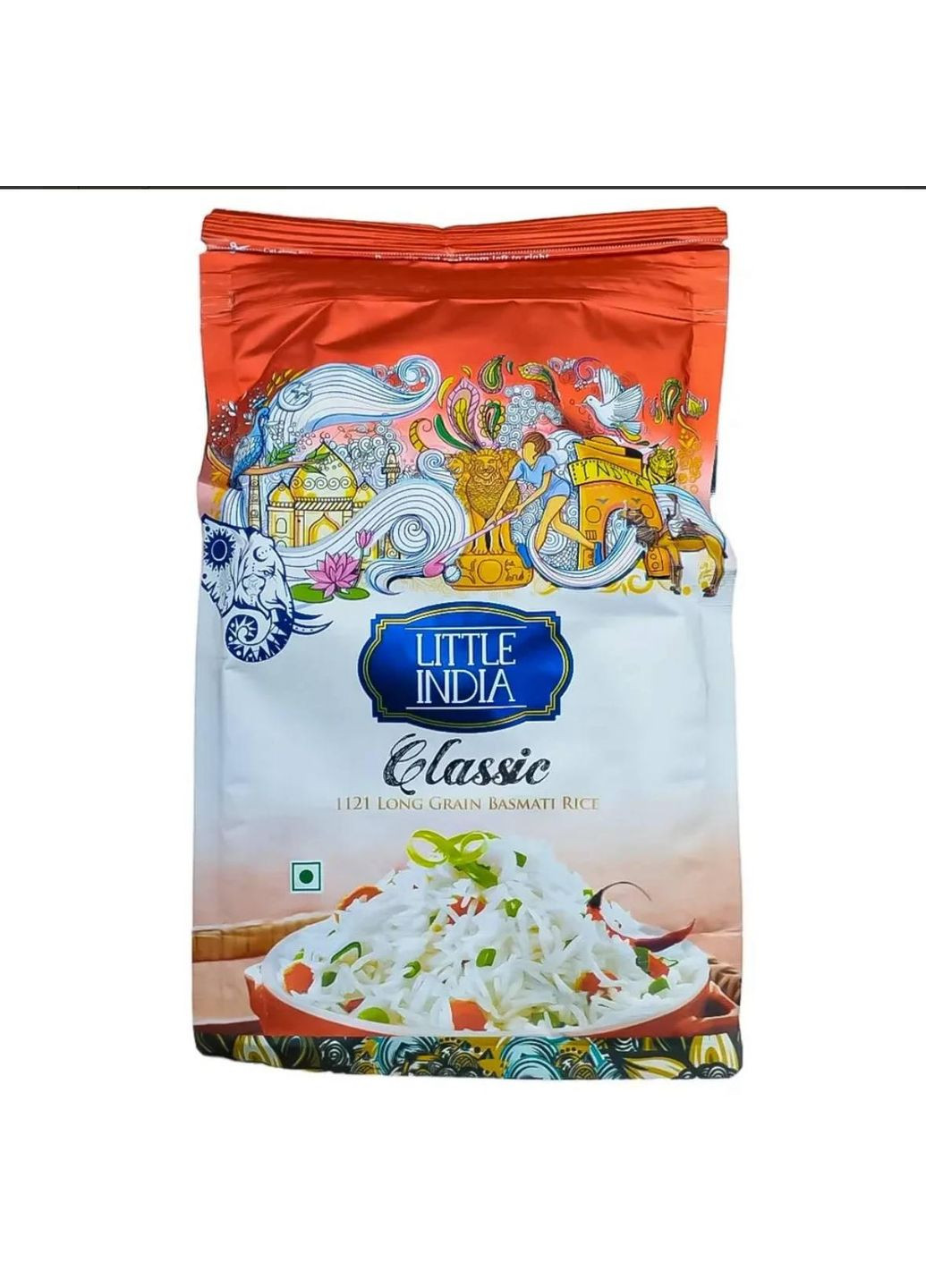 Рис для плову басматі пропарений Little India 1кг No Brand (367055466)