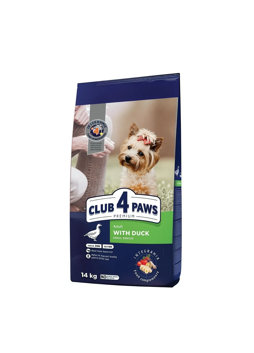 Сухий корм для собак малих порід з качкою 14 кг B4531222 Club 4 Paws (322068927)