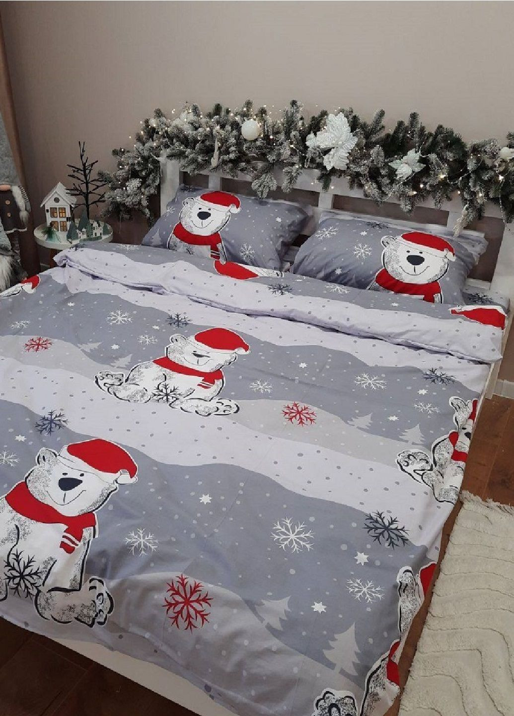Новорічна постільна білизна євро Vishnya (306644202)