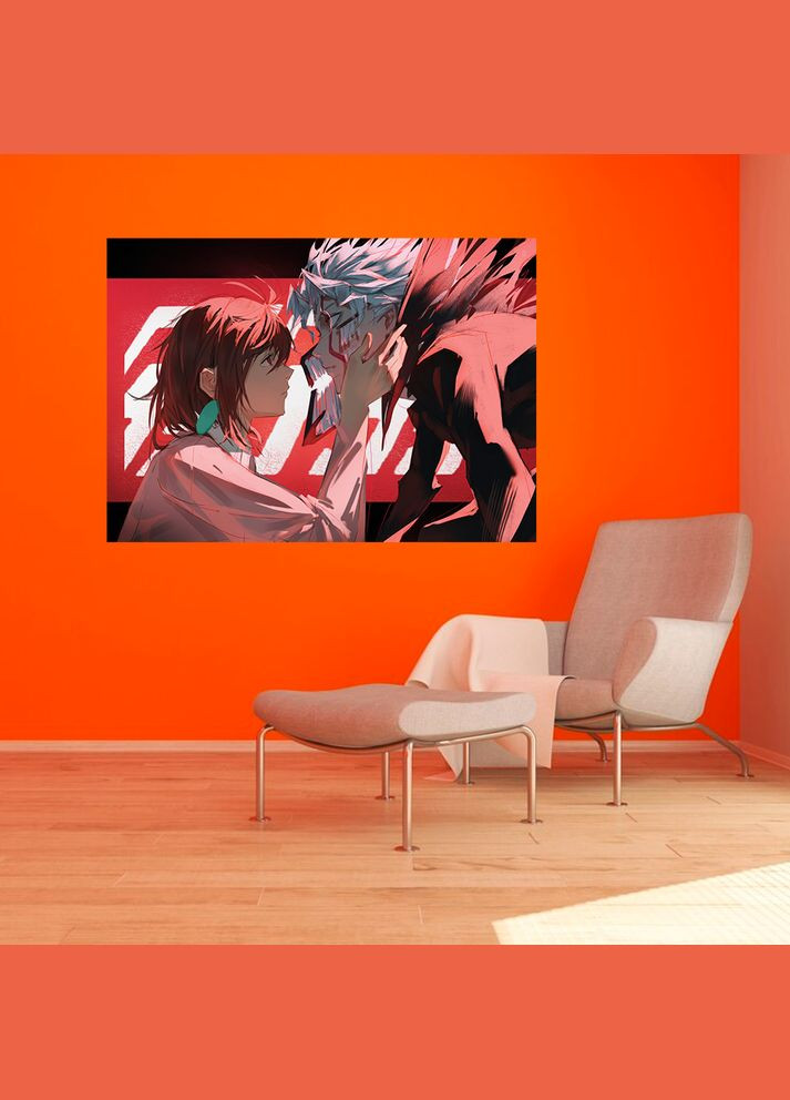 Плакат- на стену с оригинальным принтом аниме-манги Dandadan Дандадан "Okarun Окарун, Ayase Momo Аясе" А2 Кавун постер (316209291)