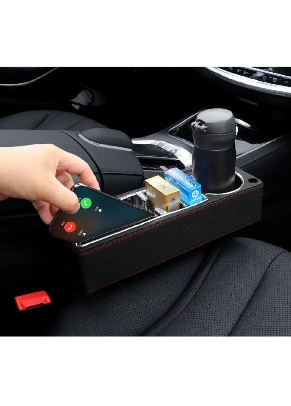 Органайзер карман для установки между сидениями в машину салон автомобиля без USB-разъема (476944-Prob) Правый Unbranded (292784540)