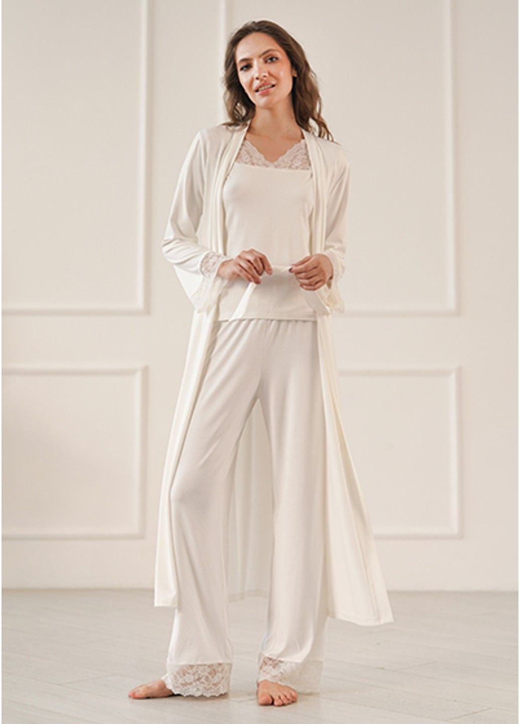 2282L BRIDGET Халат довгий жіночий Komilfo (336376683)