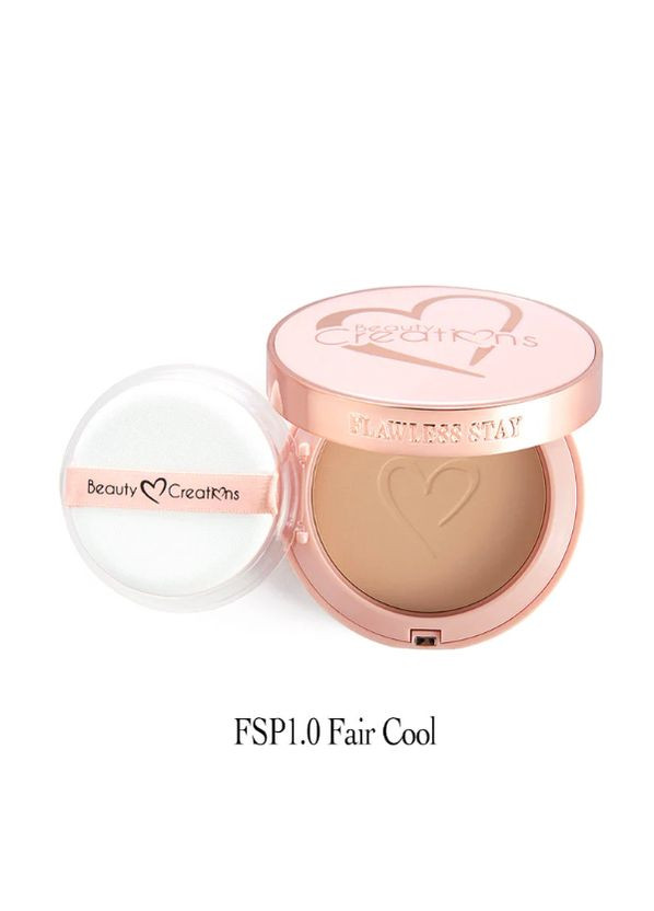 Пудрова основа для обличчя Flawless Stay Powder foundation 1.0 Fair Cool Світло-бежевий 7 гр. Beauty Creations (291413626)