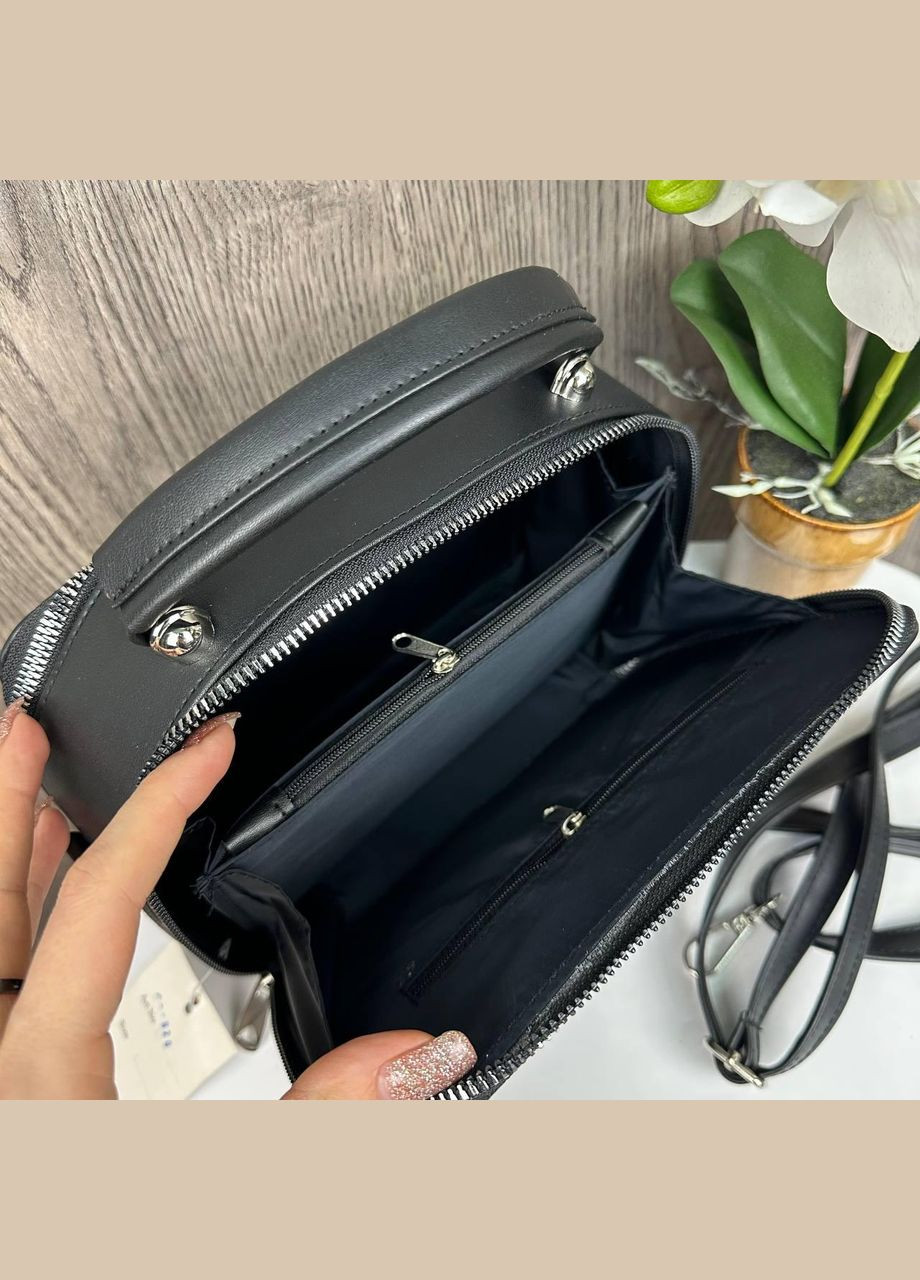 Жіноча міні сумочка з хутряним брелоком, маленька сумка для дівчат із кулькою брелочкою стиль Зара Jacobs (336551958)