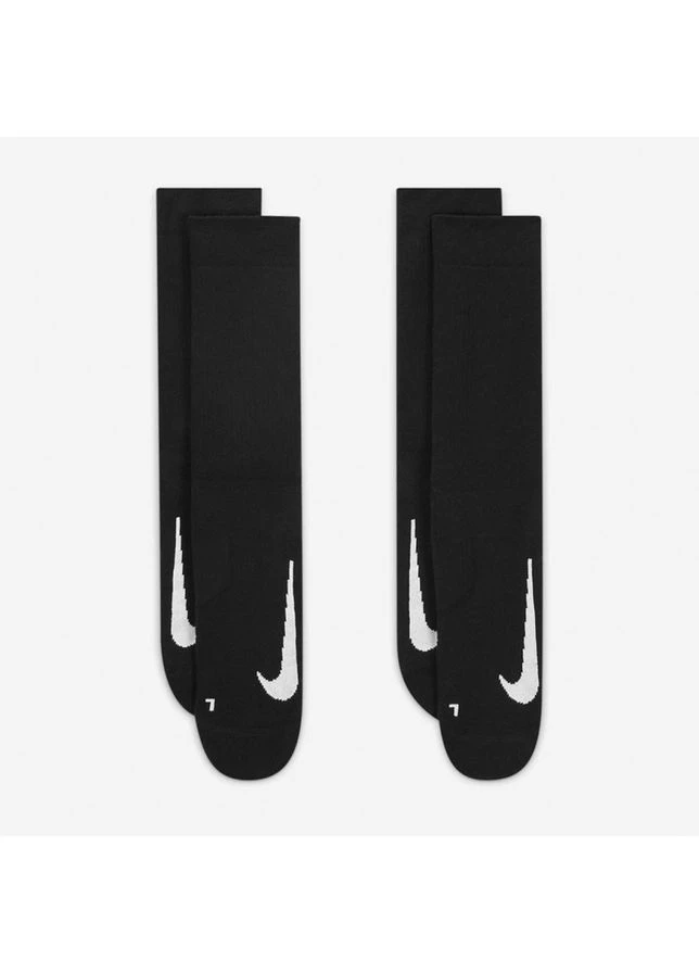 Чёрные носки u nk mltplier crw 2pr - 144 уни Nike (399460130)