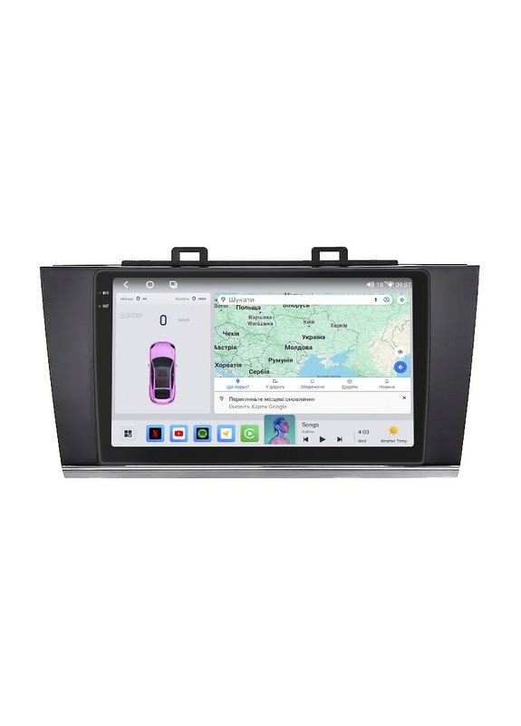 Штатна магнітола для Subaru Outback V 2014-2018 екран 9" 4/64 QLED CarPlay 4G Wi-Fi GPS 360 Prime 2 шт. Lesko (336193344)