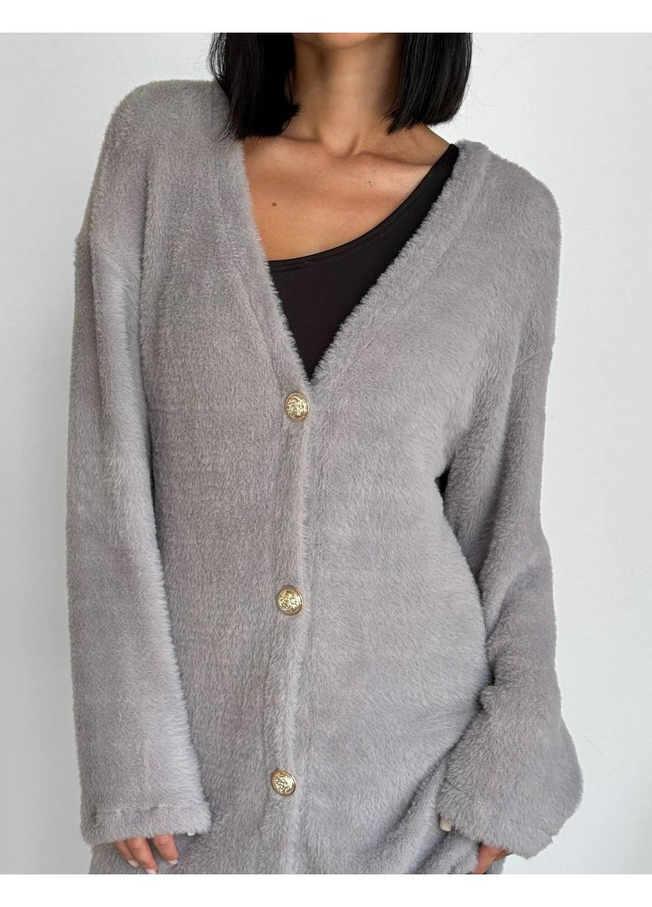 Серый демисезонный кардиган Avanti