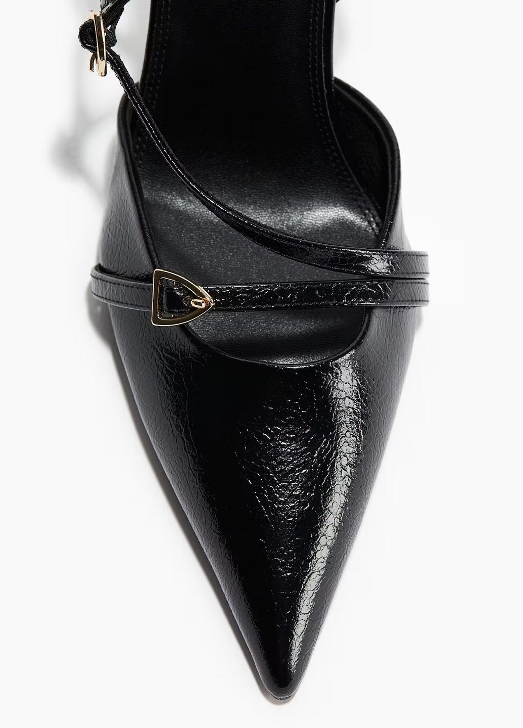 H&M Туфлі чорний з штучна шкіра, швеція — літо (363018007)