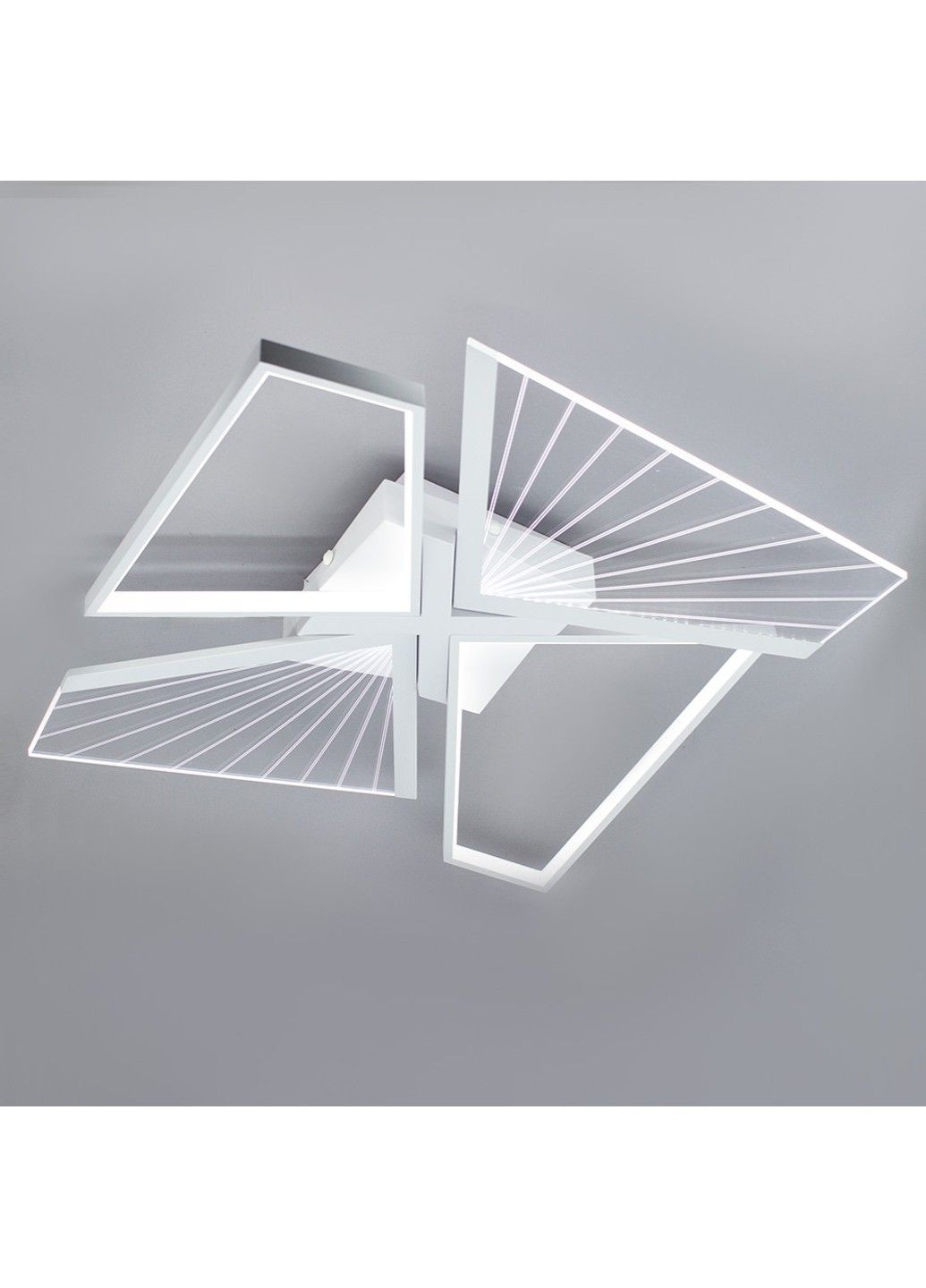 Керована світлодіодна люстра GALAXY 80W 4Q SMART 550x550x108-WHITE-220-IP20 ESLLSE (303422678)