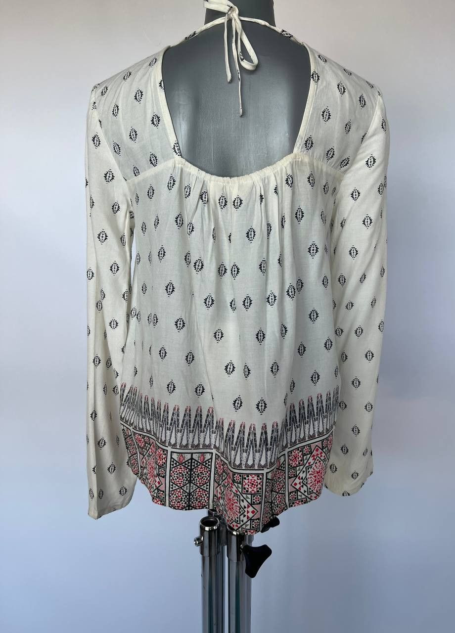 Белая блуза бело-красный Roxy