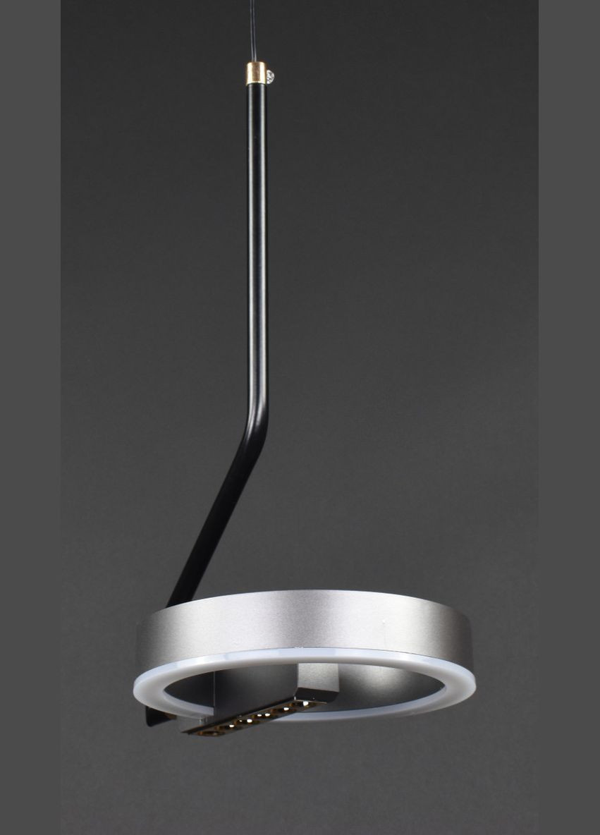 Люстра светодиодная подвесная LED светильник для квартиры на потолок лэд 27940 Черный 50-110х17х24 см. Sunnysky (364768242)